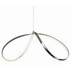 LED-HÄNGELEUCHTE LOOP LINE 72/32/120 cm   - Chromfarben, Design, Metall (72/32/120cm) - Näve