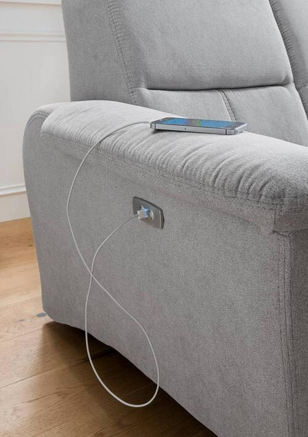 ECKSOFA in Struktur Hellbraun  - Wildeiche/Hellbraun, Konventionell, Holz/Textil (241/238cm) - Livetastic