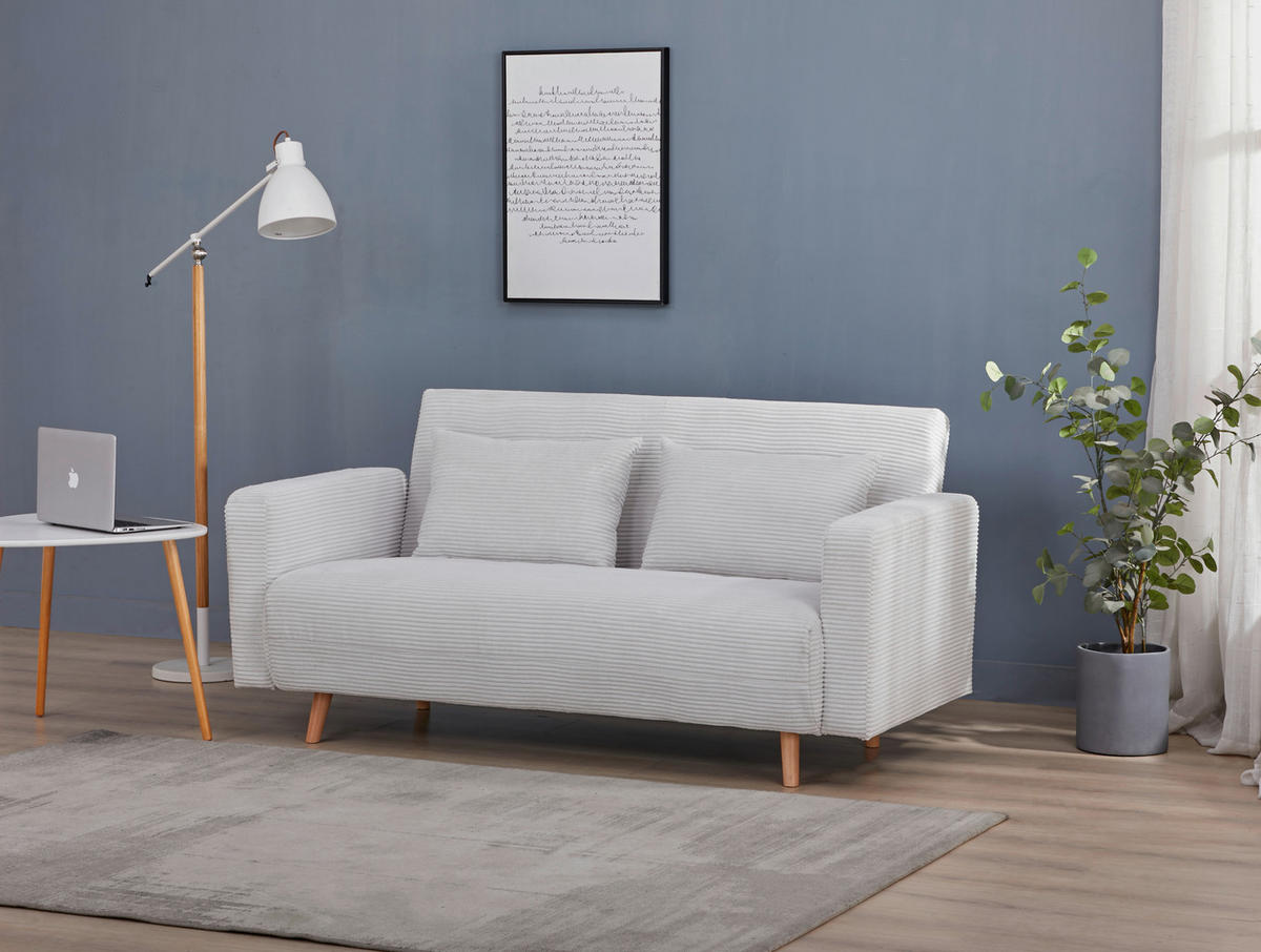 ROZKLÁDACÍ POHOVKA, textil, béžová - přírodní barvy/béžová, Design, dřevo/textil (167/81/90cm) - Carryhome