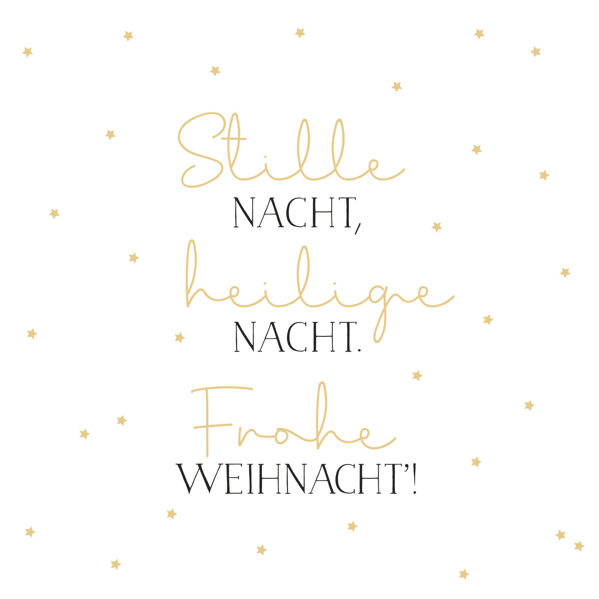 SERVIETTE  33/33 cm  12 Stück  - Goldfarben/Schwarz, Trend, Papier (33/33cm)