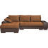 WOHNLANDSCHAFT in Textil Braun, Orange - Wengefarben/Braun, Design, Holz/Textil (198/278cm) - Carryhome WOHNLANDSCHAFT in Textil Braun, Orange - Wengefarben/Braun, Design, Holz/Textil (198/278cm) - Carryhome