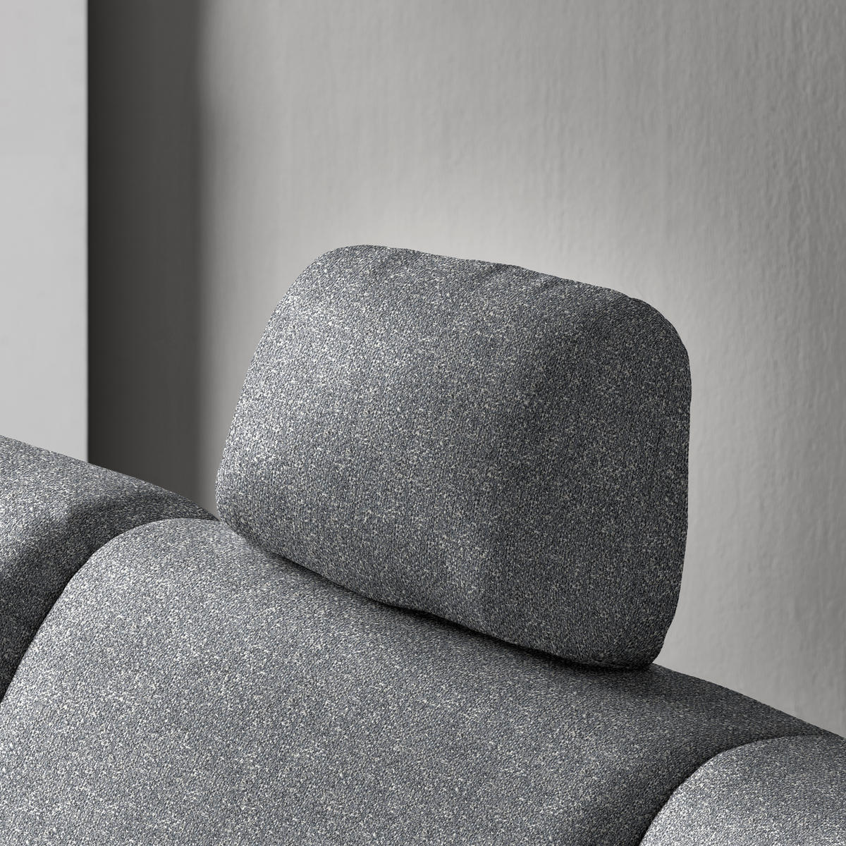 ECKSOFA  in Mikrovelours Grau  208/227 cm  - Alufarben/Grau, KONVENTIONELL, Textil/Metall (208/227cm) - Sedda