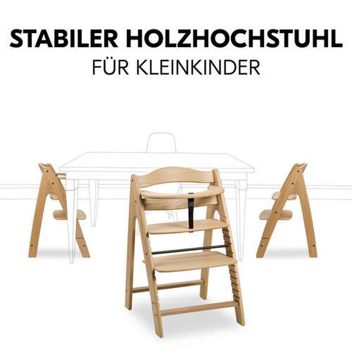 HOCHSTUHL ARKETA Eichefarben OAK  - Eichefarben, Basics, Holz (48/79/54cm) - Hauck