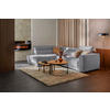 ECKSOFA in Feincord Hellgrau  - Hellgrau/Schwarz, Design, Kunststoff/Textil (205/284cm) - MID.YOU