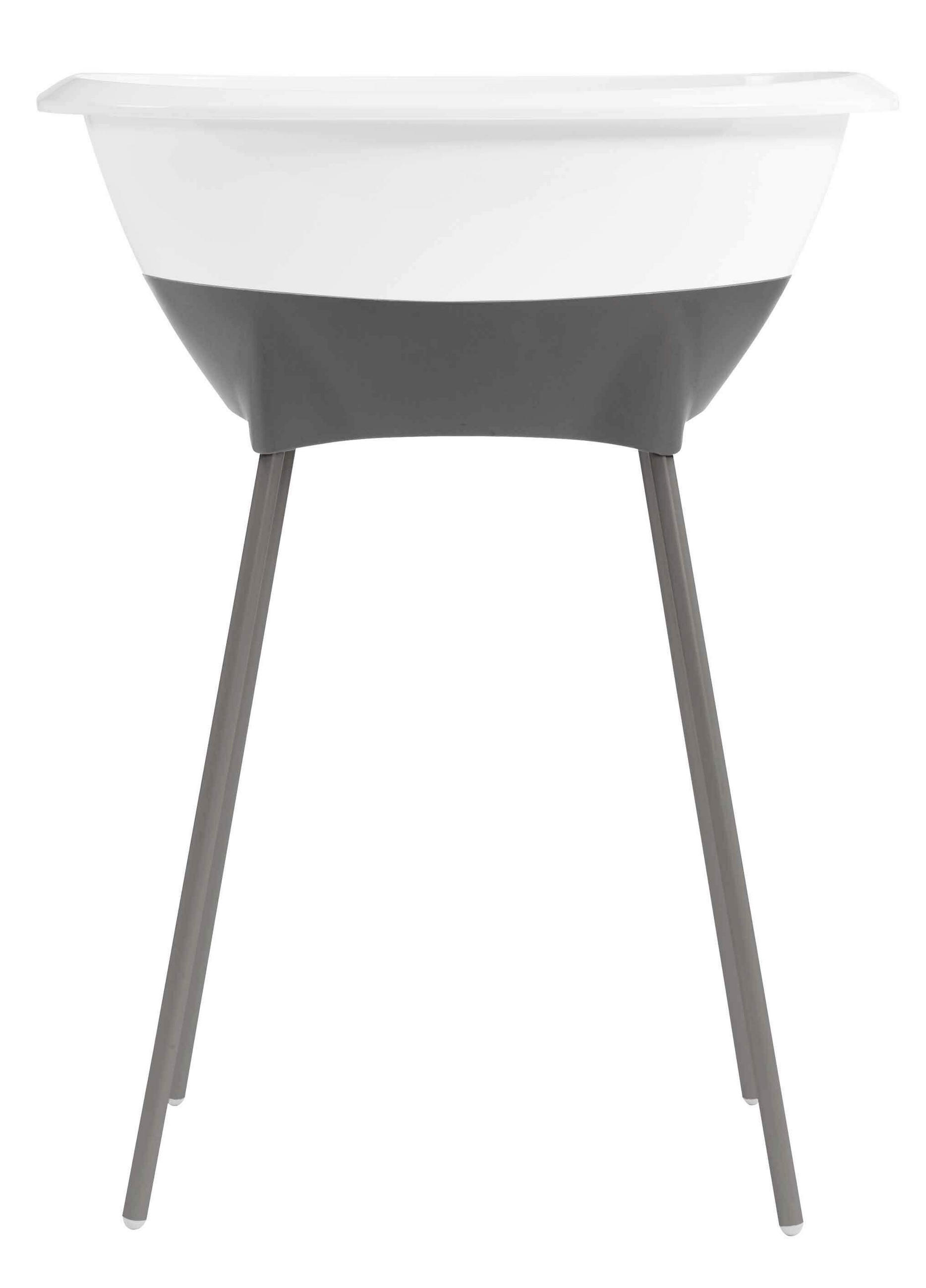 Luma Badewanne und Pflegeset LUMA Snow White  - Anthrazit/Weiß, Basics, Kunststoff/Metall (79,5/40/46cm) - Luma