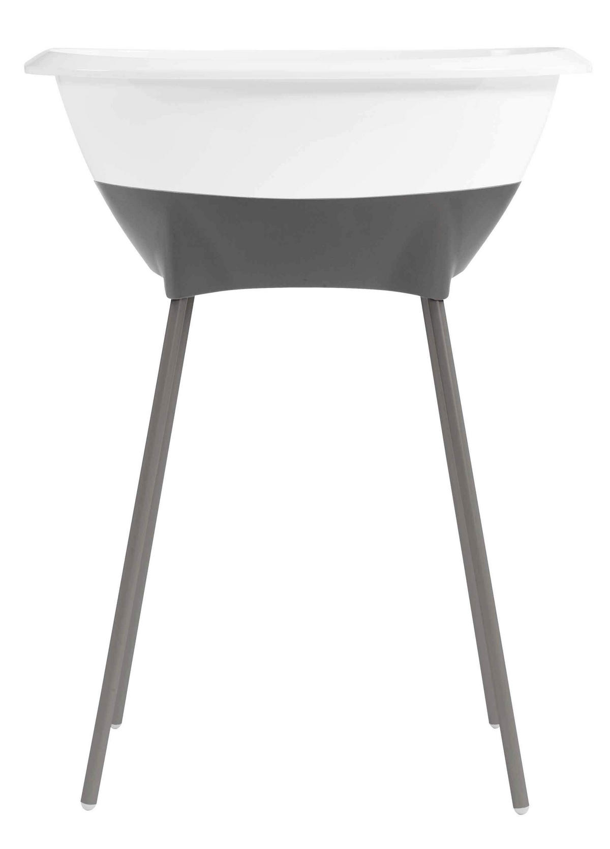 Luma Badewanne und Pflegeset LUMA Snow White  - Anthrazit/Weiß, Basics, Kunststoff/Metall (79,5/40/46cm) - Luma
