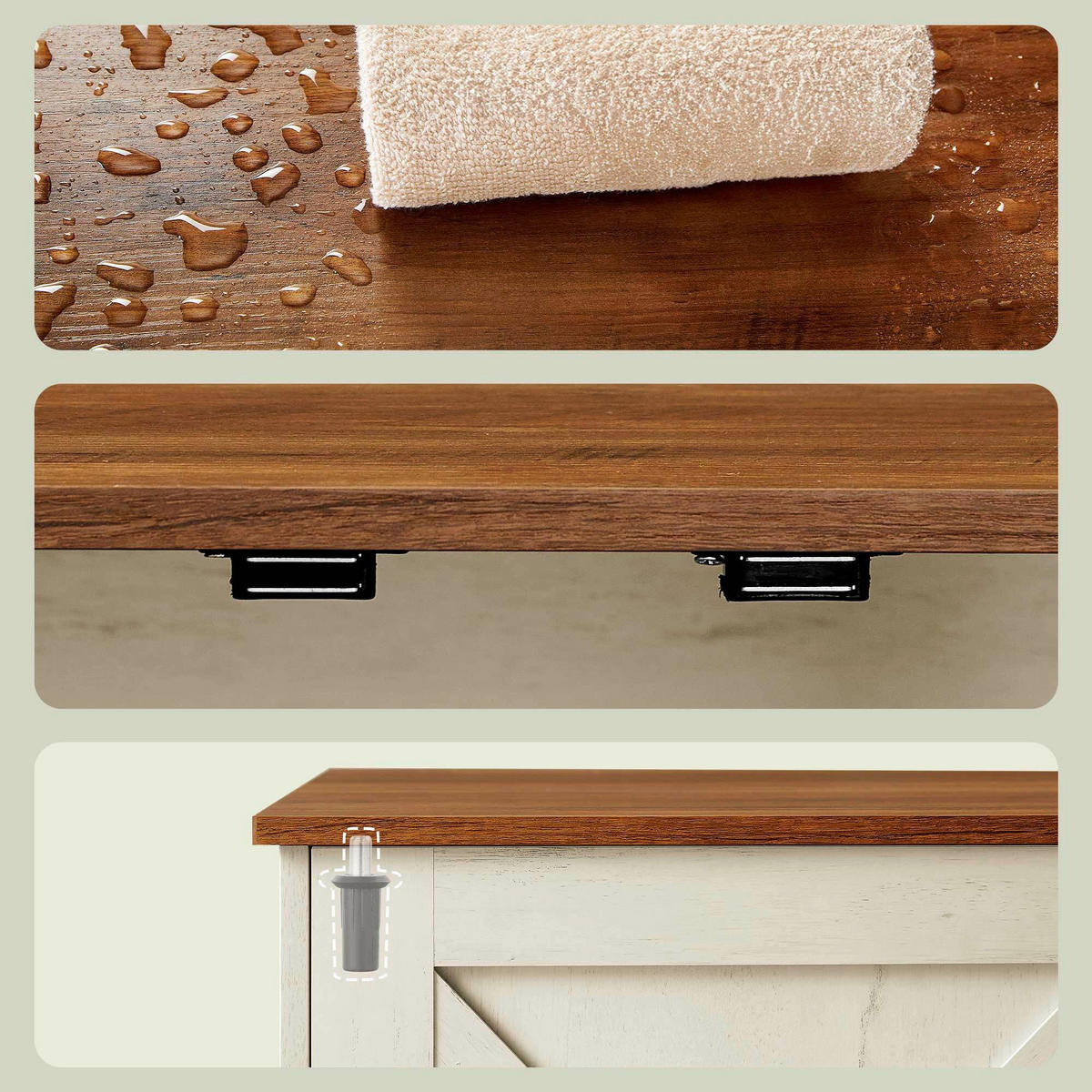 KATZENTOILETTE - Braun/Weiß, Trend, Holzwerkstoff (80/50/53cm) - Boxxx
