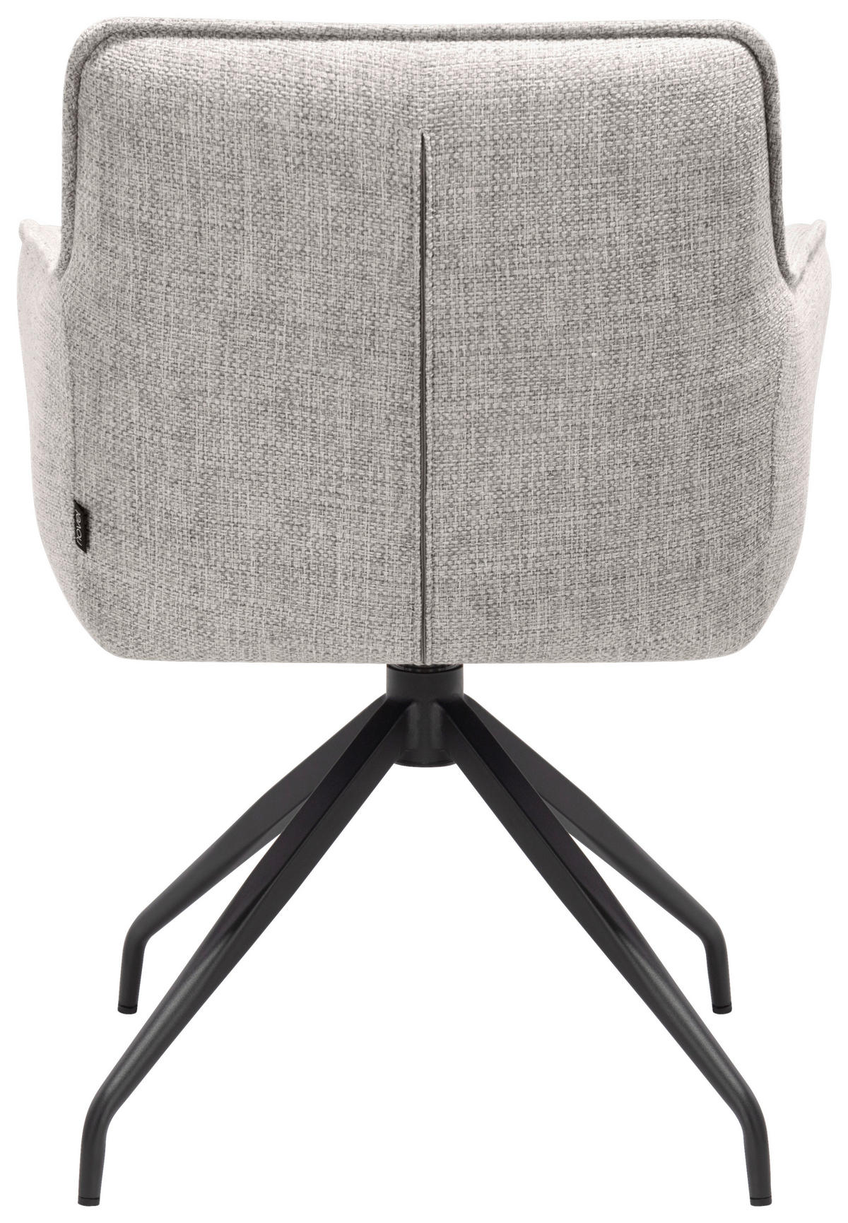 ARMLEHNSTUHL  in Eisen Mikrofaser  - Beige/Schwarz, Design, Textil/Metall (63/84/62cm) - Novel