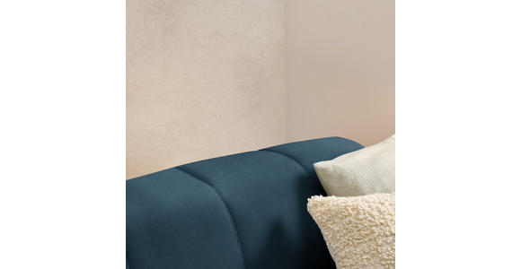 ECKSOFA  in Chenille Blau  167/311 cm  - Blau/Schwarz, Design, Textil/Metall (167/311cm) - Xora