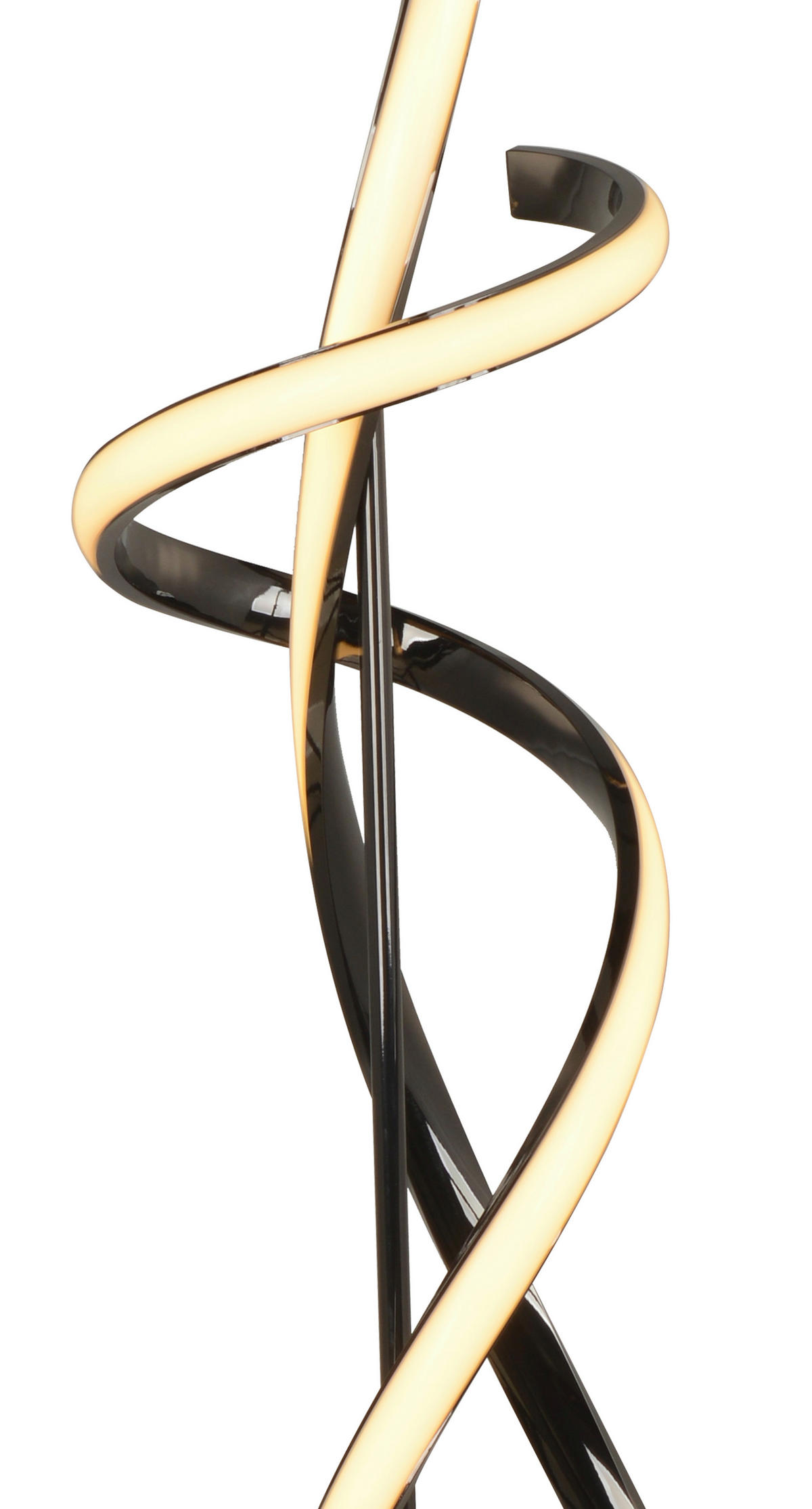LED-STEHLEUCHTE 25/25/143 cm    - Schwarzchrom, Design, Kunststoff/Metall (25/25/143cm)