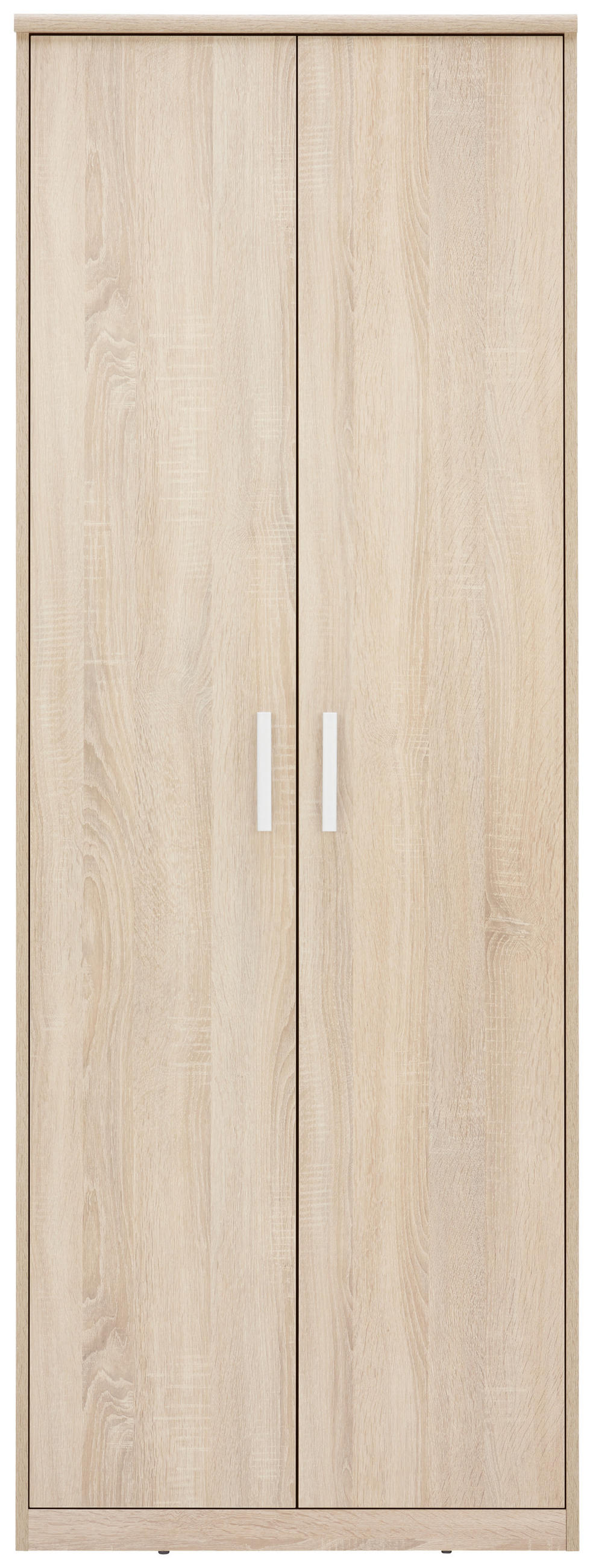 DREHTÜRENSCHRANK 72/194/54 cm 2-türig Sonoma Eiche  - Silberfarben/Sonoma Eiche, Basics, Holzwerkstoff/Metall (72/194/54cm) - Xora