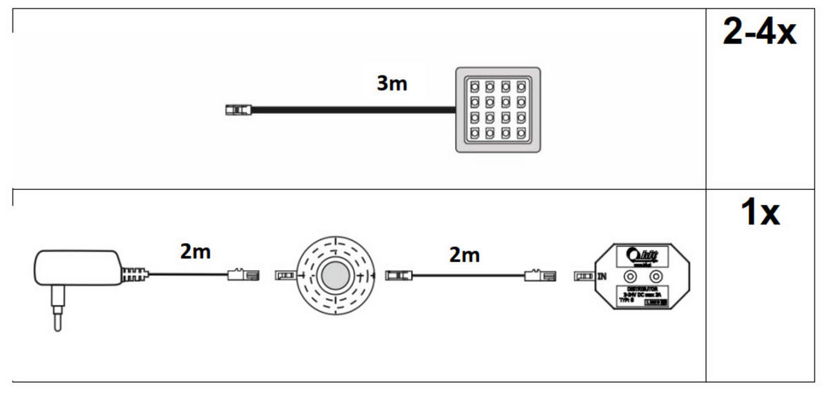 EINLEGEBODENBELEUCHTUNGS-SET  - Transparent, Basics, Kunststoff (22/8/5cm) - MID.YOU