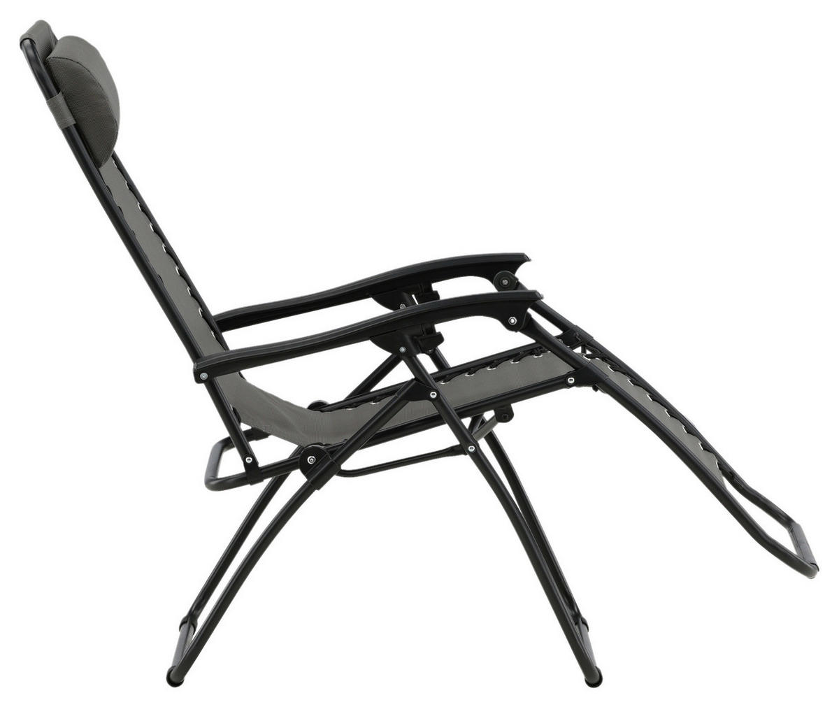 GARTEN-RELAXSESSEL 68/112/90 cm  - Grau, KONVENTIONELL, Kunststoff/Textil (68/112/90cm) - Gardenson