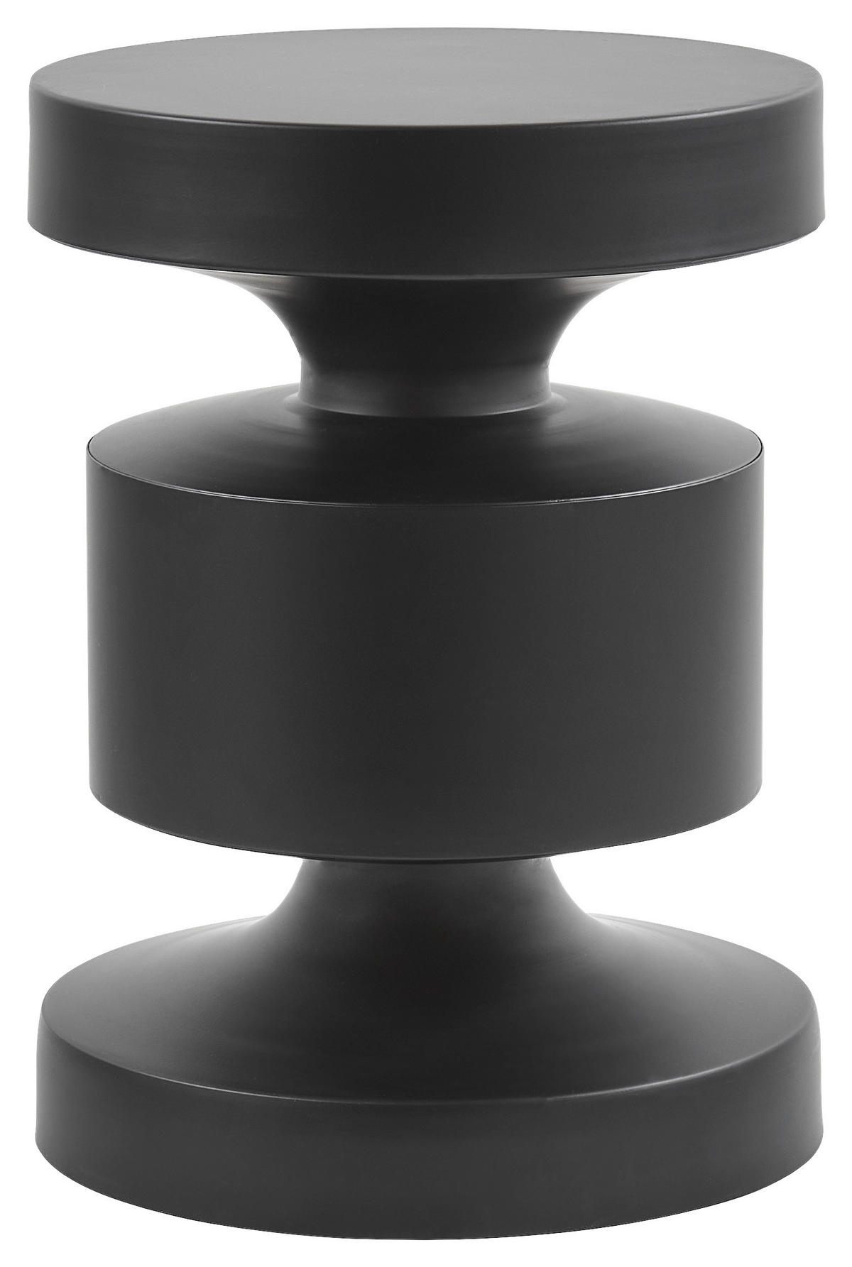 BEISTELLTISCH Schwarz rund  - Schwarz, Basics, Metall (30/40cm) - Boltze Home
