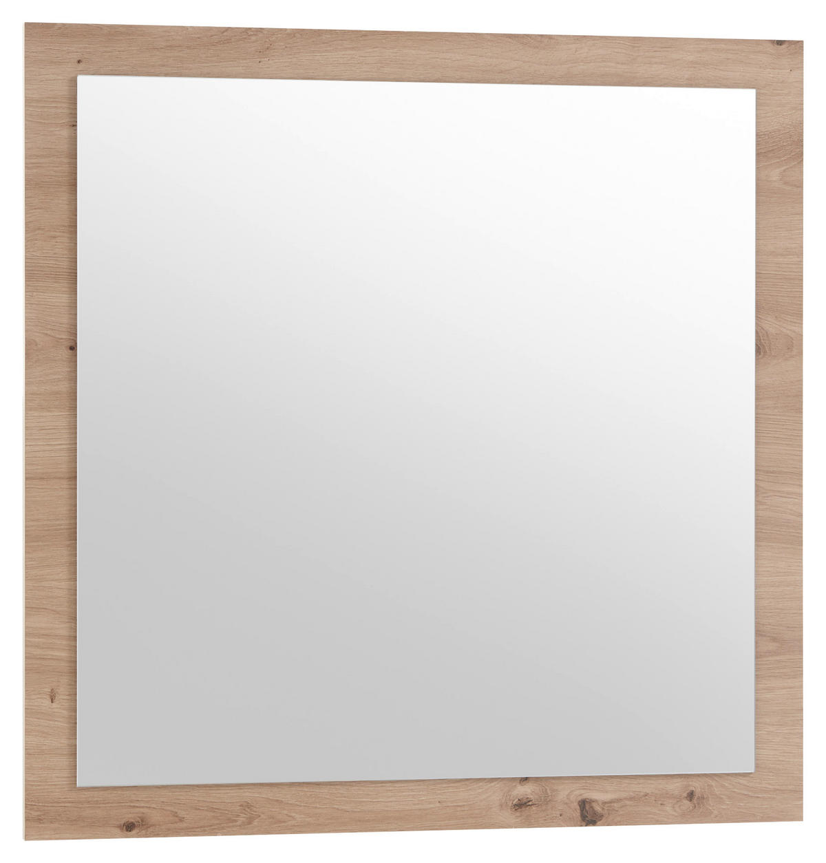 OGLEDALO ZIDNO    78/78 cm   - boje hrasta, Moderno, staklo/drvni materijal (78/78cm) - Xora