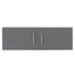 AUFSATZSCHRANK 100/32/57 cm Grau, Weiß - Chromfarben/Weiß, Design, Metall (100/32/57cm) - Welnova