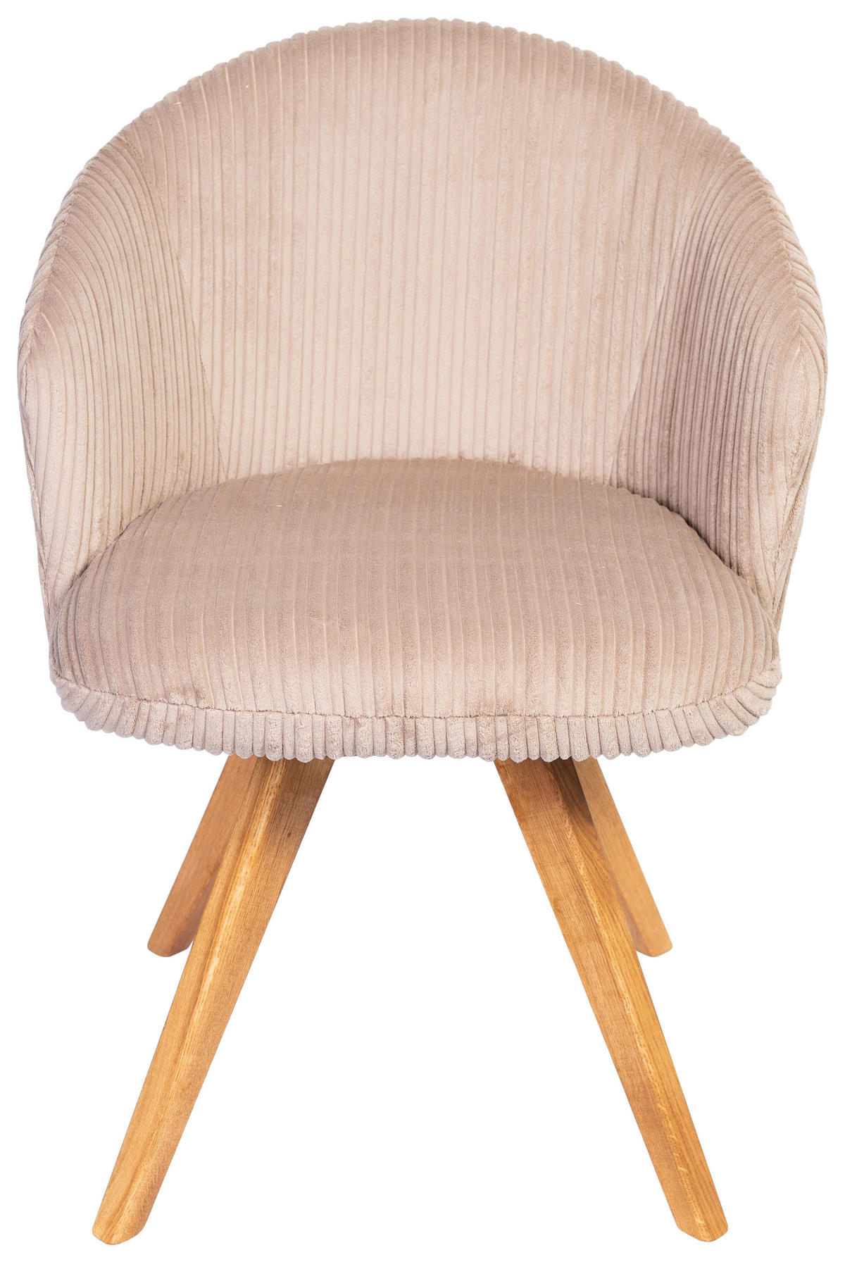 ARMLEHNSTUHL  in Feincord  - Eichefarben/Braun, KONVENTIONELL, Holz/Textil (59/64/58cm) - Stylife