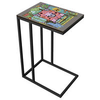 BEISTELLTISCH in Metall, Holzwerkstoff 40/29/60 cm  - Schwarz, MODERN, Holzwerkstoff/Metall (40/29/60cm) - Minecraft