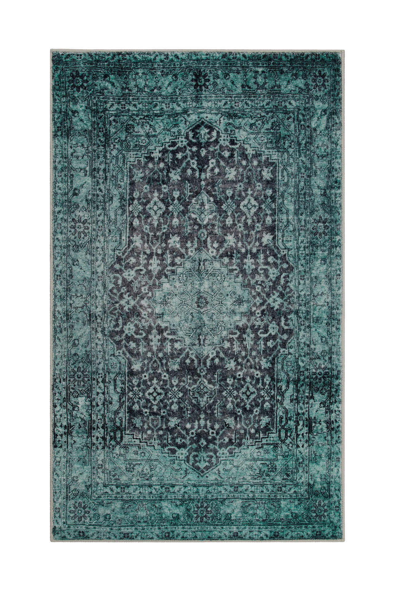 BADTEPPICH Grün 80/150 cm  - Grün, Basics, Kunststoff/Textil (80/150cm) - WECON HOME
