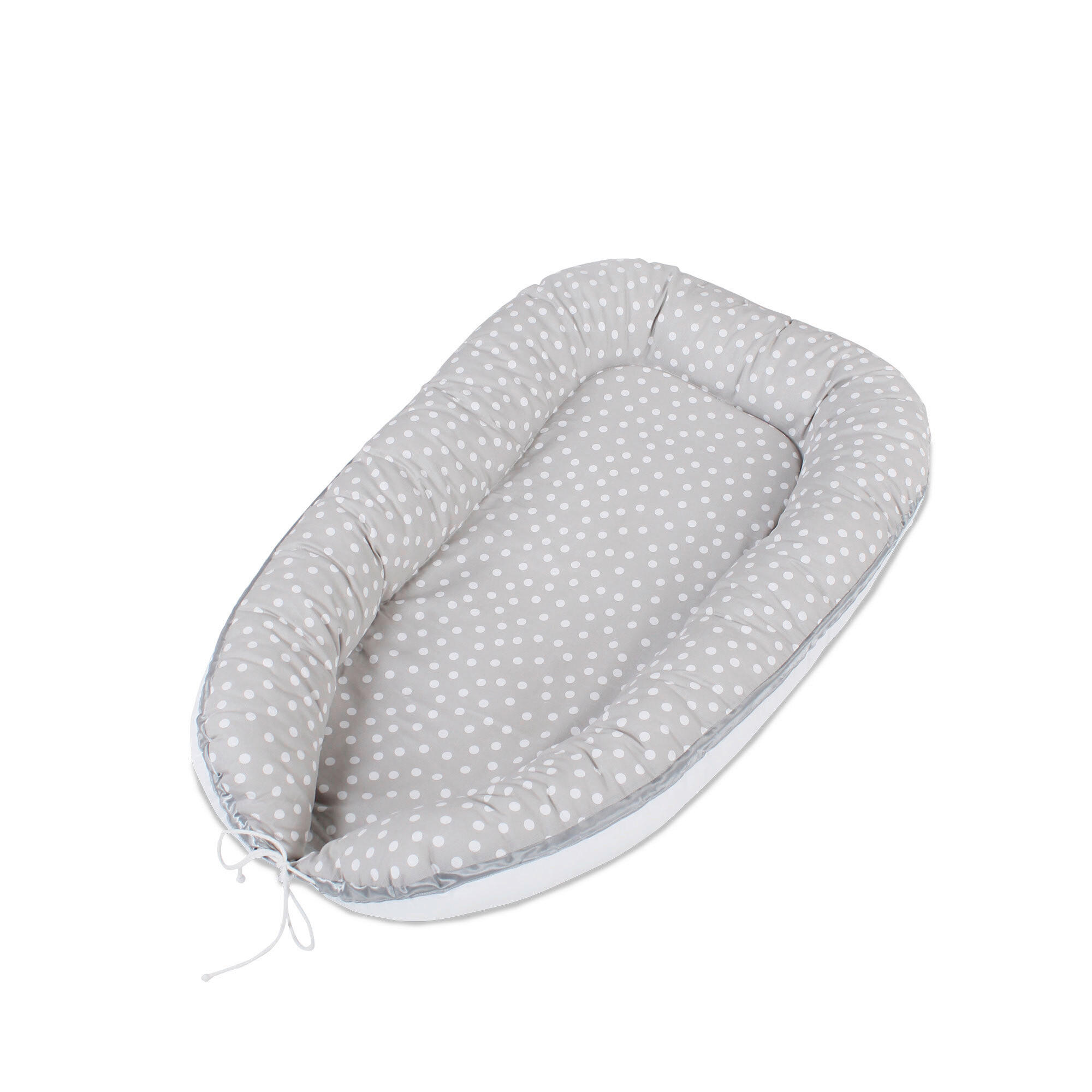 Babybay Kuschelnest Babybay Grau, Weiß 90x50x13 cm