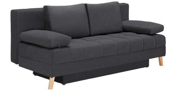 SCHLAFSOFA in Flachgewebe Grau  - Naturfarben/Grau, KONVENTIONELL, Holz/Textil (195/90/90cm) - Cantus