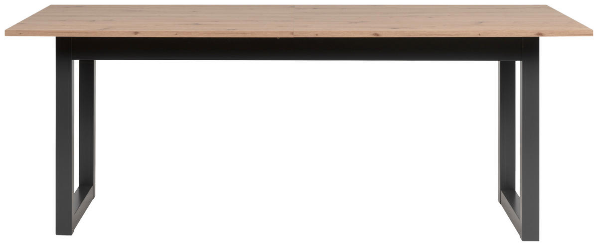ESSTISCH in Holzwerkstoff 200/90/75 cm  - Anthrazit/Eiche Artisan, Basics, Holzwerkstoff (200/90/75cm) - MID.YOU