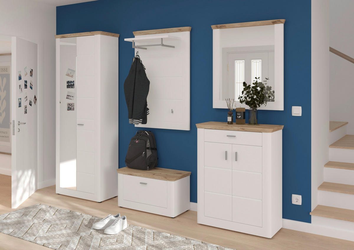 GARDEROBENSCHRANK  in 79/204/37 cm  - Weiß, LIFESTYLE, Holzwerkstoff/Kunststoff (79/204/37cm) - MID.YOU