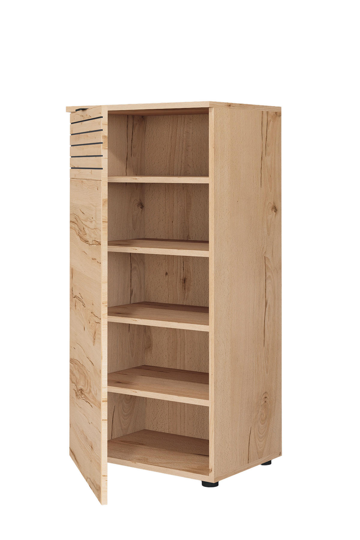 SCHUHSCHRANK Buchefarben  - Buchefarben/Schwarz, Design, Holzwerkstoff/Metall (50/103/38cm) - MID.YOU