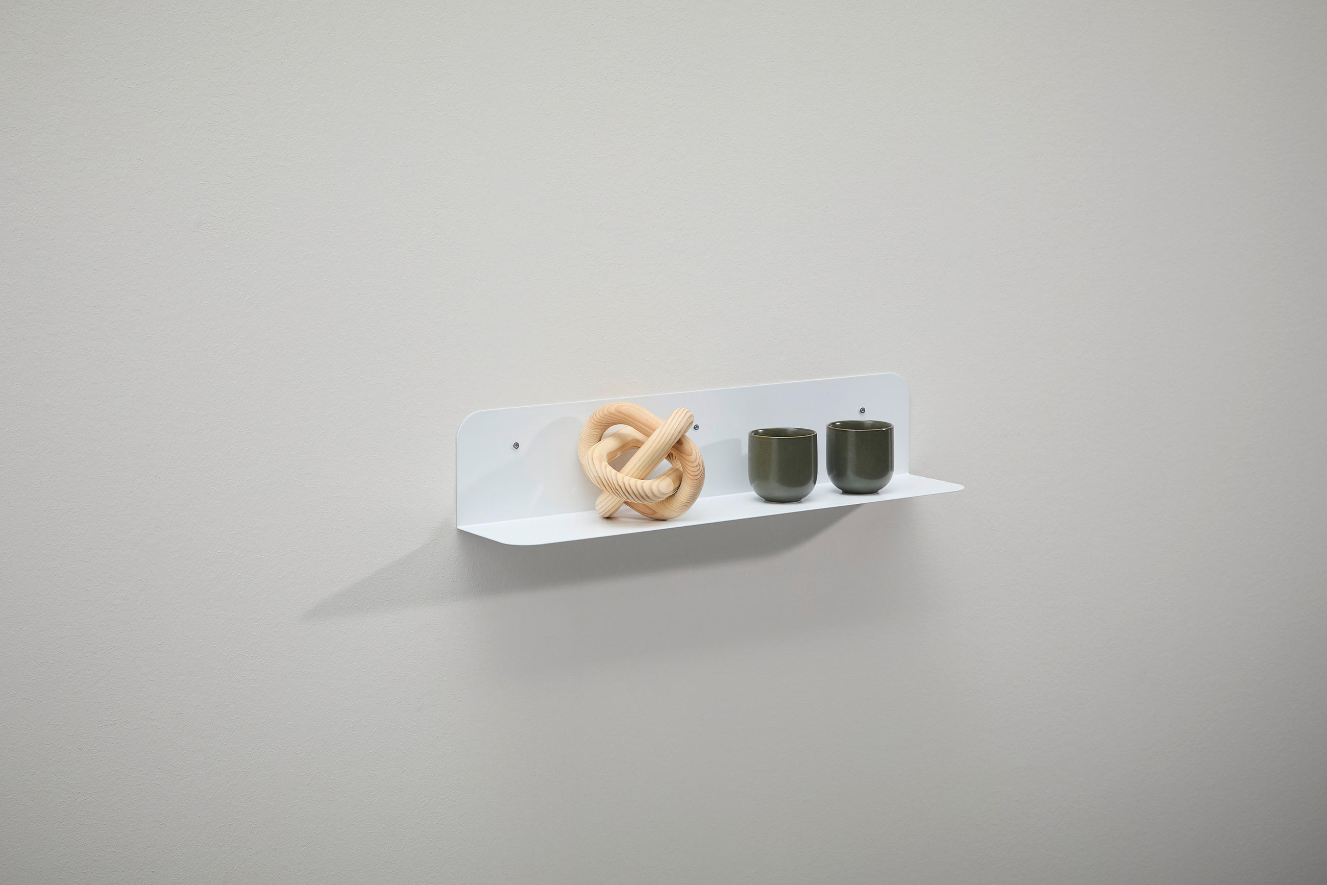 WANDBOARD Weiß  - Weiß, Design, Metall (60/12/12cm) - MID.YOU