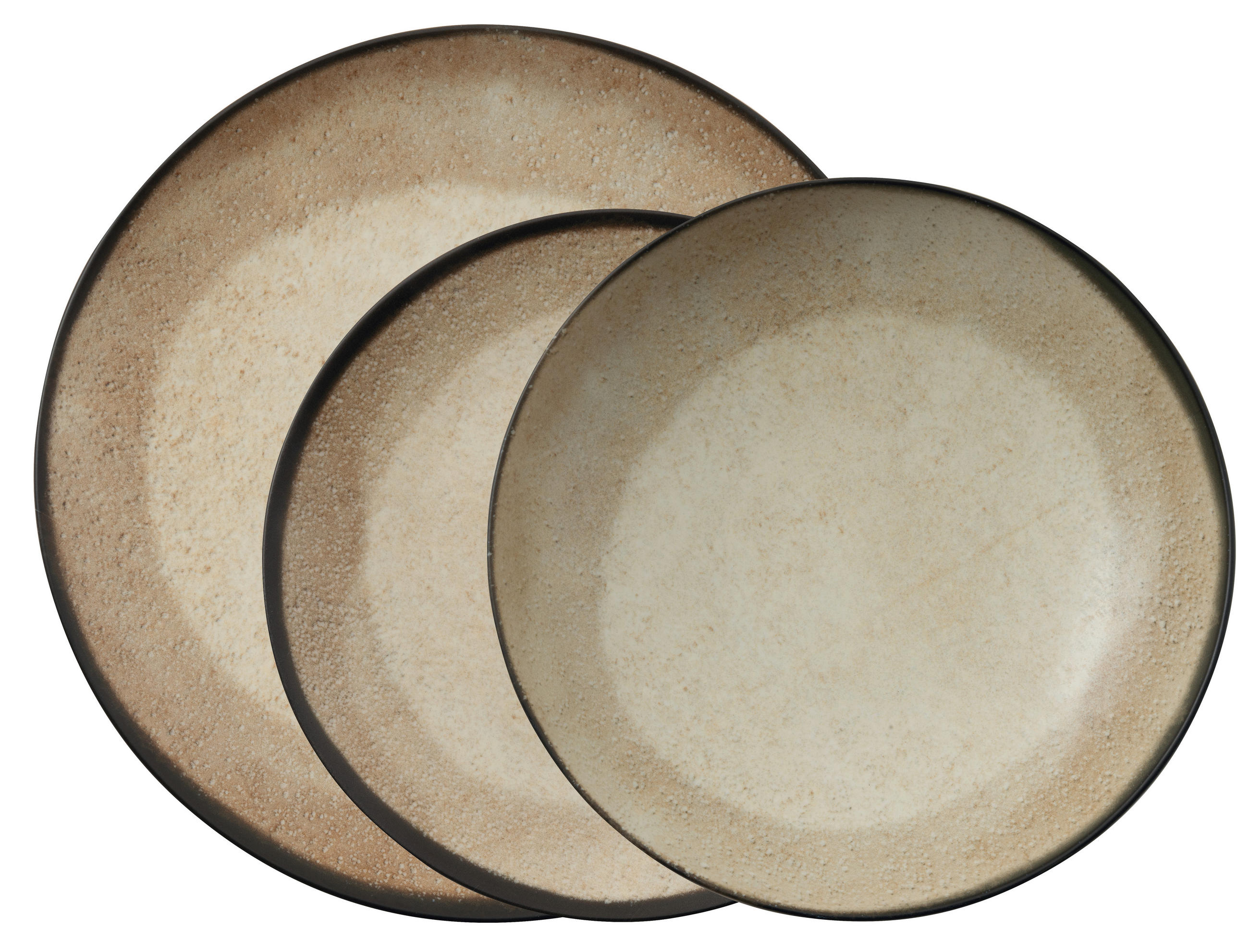 JEDILNI SERVIS 12/1  Shade Matt Earth  - rjava, Basics, keramika - ARTHUR KRUPP