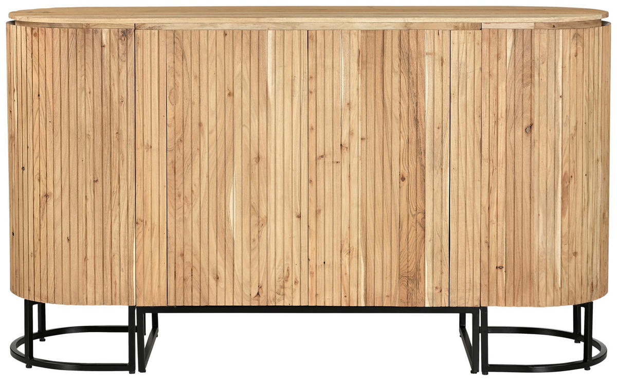 KÜCHENINSEL 180/105/50 cm  in Naturfarben  - Naturfarben, Design, Holz/Metall (180/105/50cm) - Livetastic