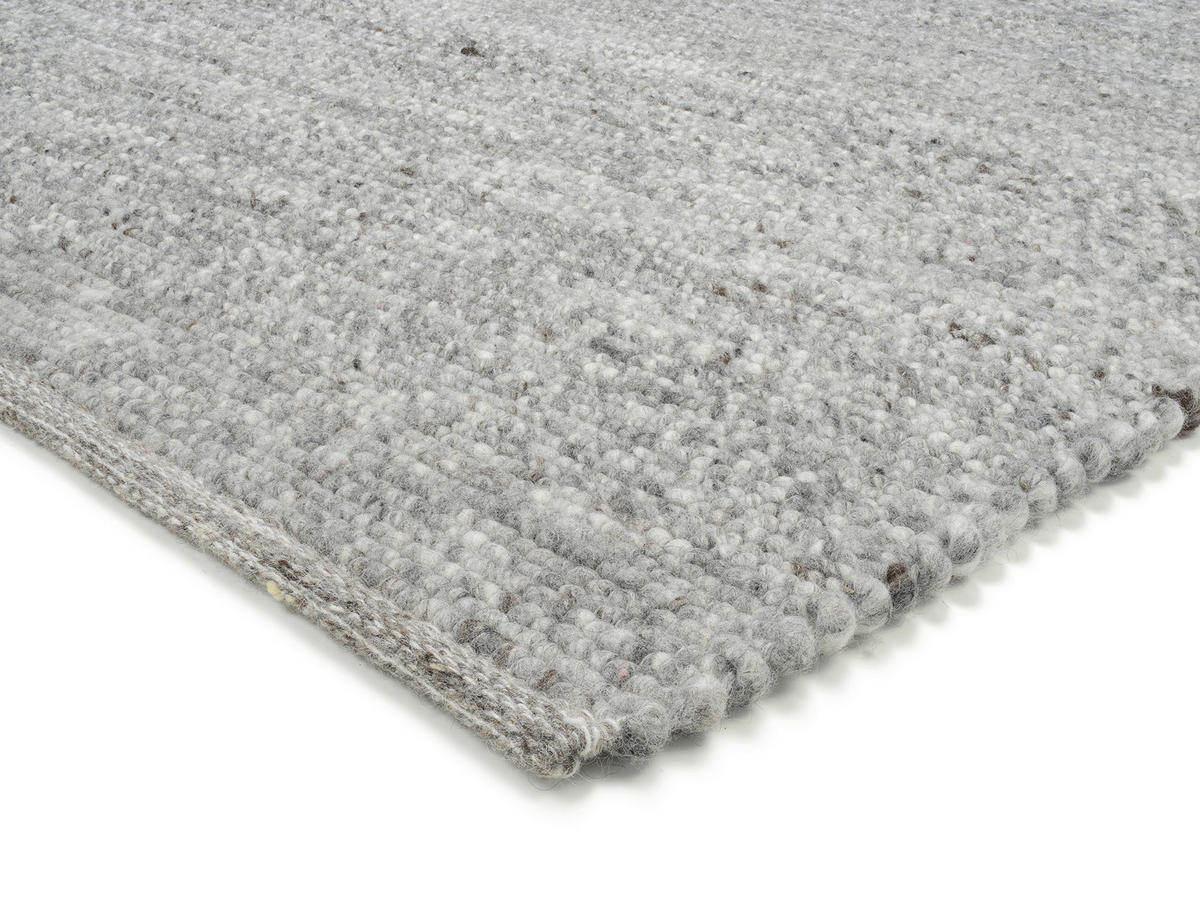HANDWEBTEPPICH 300/400 cm Helsinki Graubraun  - Graubraun, Basics, Textil (300/400cm) - Linea Natura