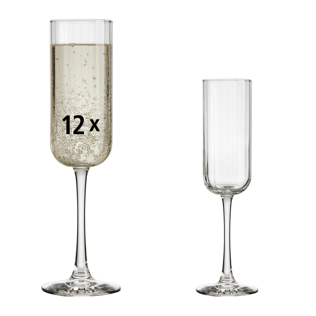 GLÄSERSET LINEAR  12-teilig  - Klar, Basics, Glas (7/23,5cm)