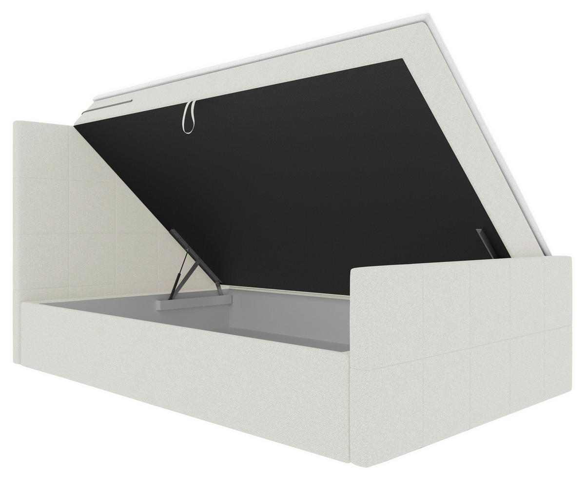 BOXBETT 100/200 cm  in Creme  - Creme, KONVENTIONELL, Kunststoff/Textil (100/200cm) - Boxxx