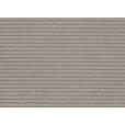 ECKSOFA Graubraun Feincord  - Graubraun/Schwarz, Design, Textil/Metall (280/205cm) - Xora