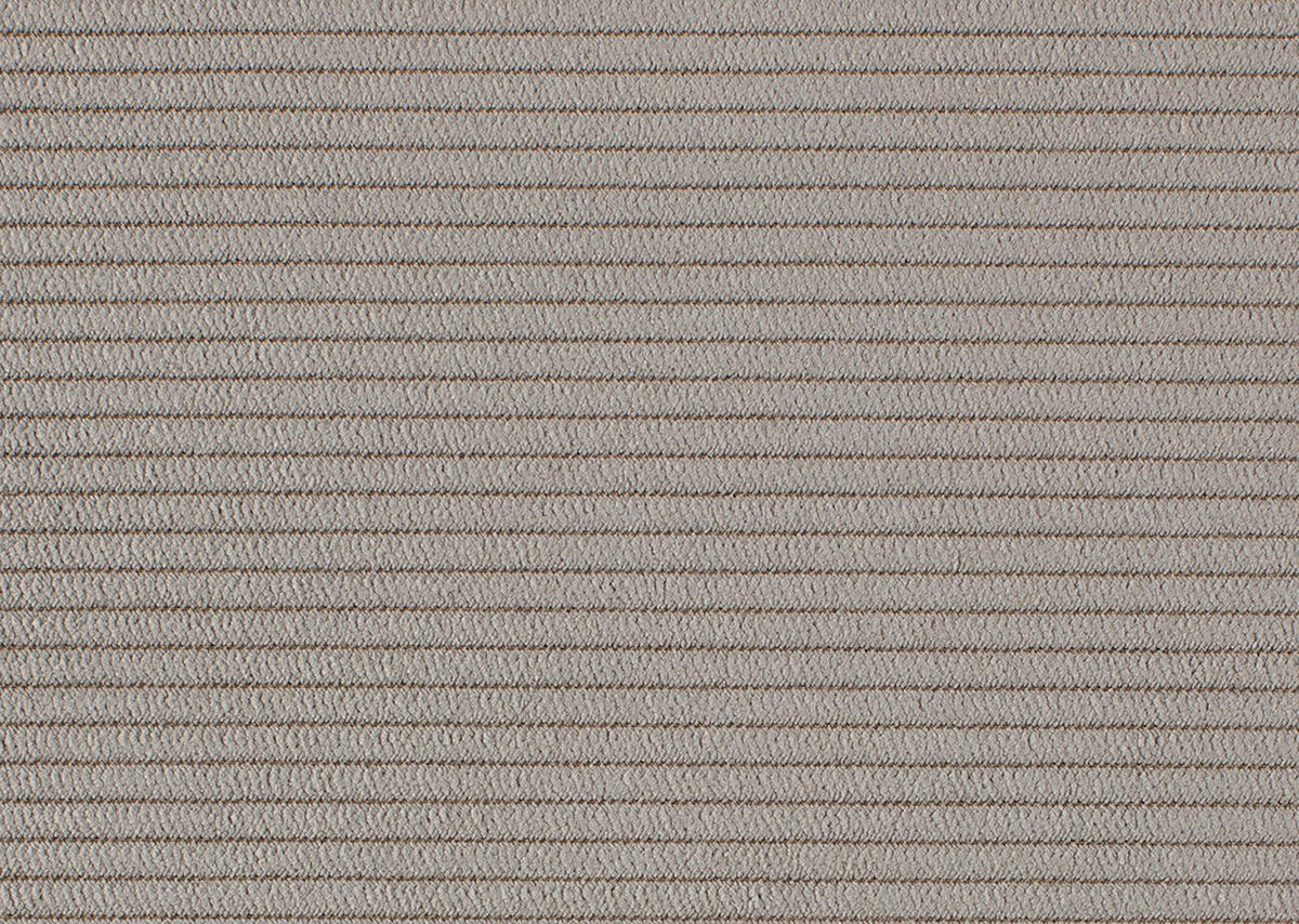 ECKSOFA in Feincord Graubraun  280/205 cm  - Graubraun/Schwarz, Design, Textil/Metall (280/205cm) - Xora
