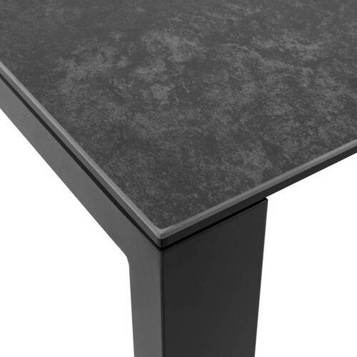 STOL ZA BLAGOVAONICU  crna, tamno siva  metal, keramika      - tamno siva/crna, Moderno, metal/keramika (180/90/75cm) - Livetastic