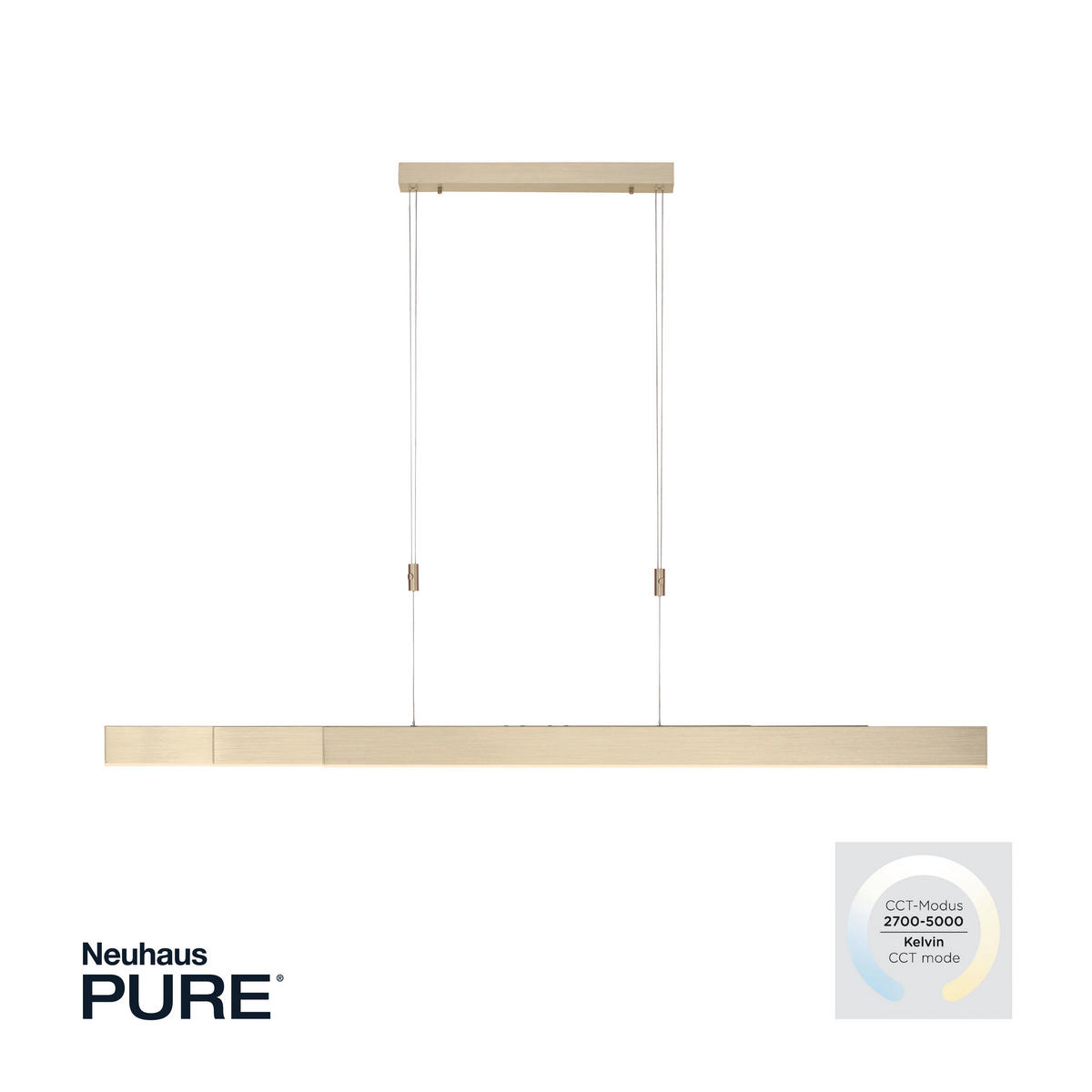LAMPĂ SUSPENDATĂ CU LED 110-200/5,5/110-200 cm  - Design, plastic/metal (110-200/5,5/110-200cm)