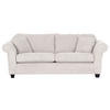 3-SITZER-SOFA Cord Naturfarben  - Dunkelbraun/Naturfarben, KONVENTIONELL, Holz/Textil (215/70/90cm) - home24