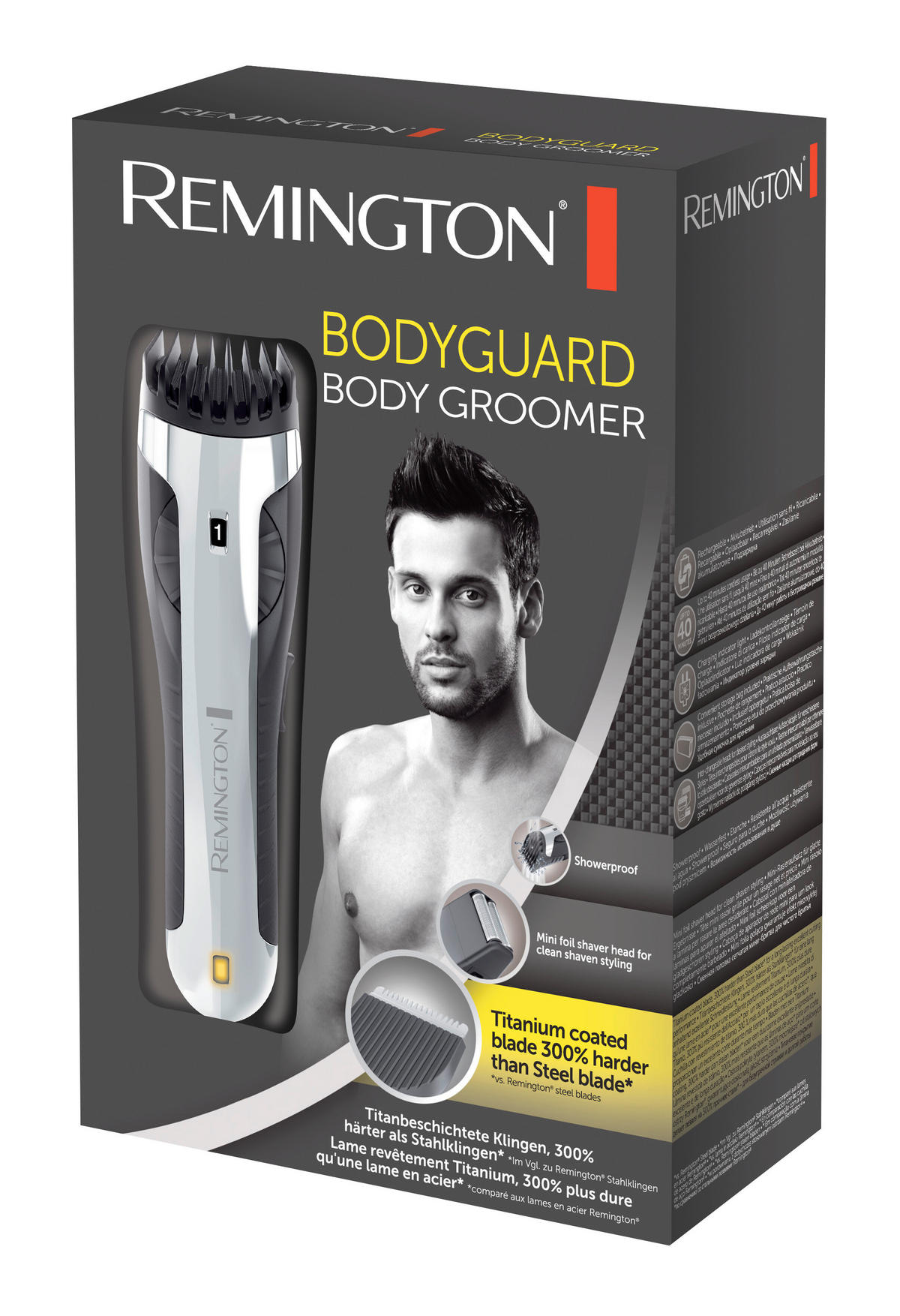 HERRENRASIERER - Silberfarben/Schwarz, Basics, Kunststoff (3/4/15cm) - Russell Hobbs