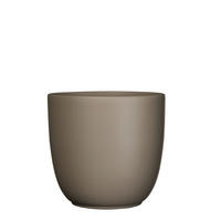 VIRÁGKASPÓ 28/25 cm  - taupe, Basics, kerámia (28/25cm)