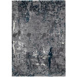 VINTAGE-TEPPICH 65/130 cm Timeline Quantum Grau, Petrol  - Petrol/Grau, Design, Textil (65/130cm) - Novel