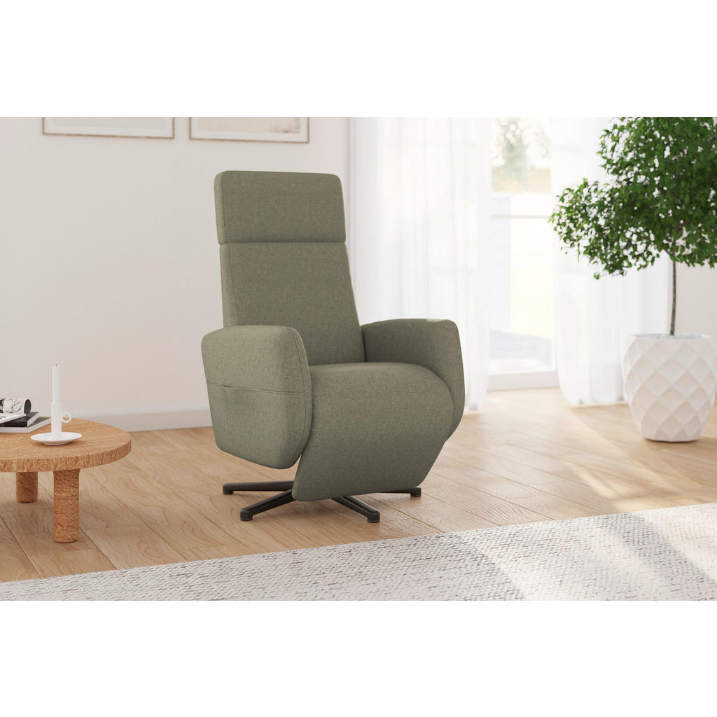 Sit & More RELAXAČNÉ KRESLO, textil, olivovozelená