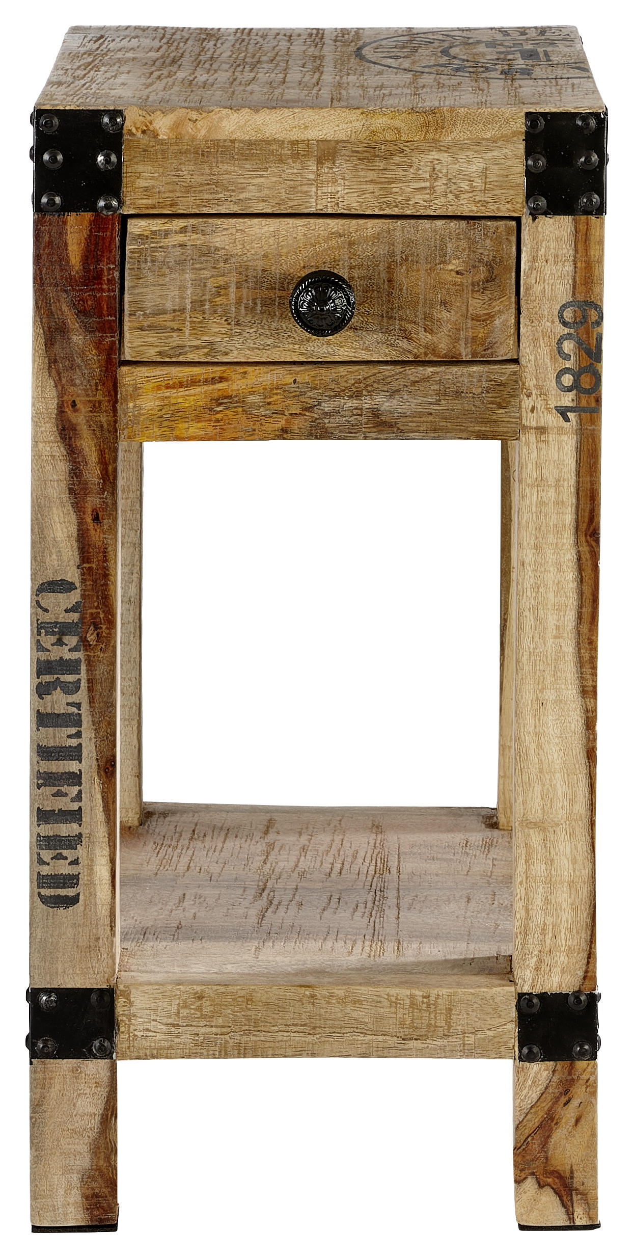BEISTELLTISCH 30/30/60 cm Sheesham quadratisch  - Trend (30/30/60cm) - Carryhome