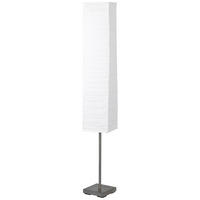 STEHLEUCHTE - Weiss/Titanfarben, Basics, Papier/Metall (18/145cm) - Brilliant