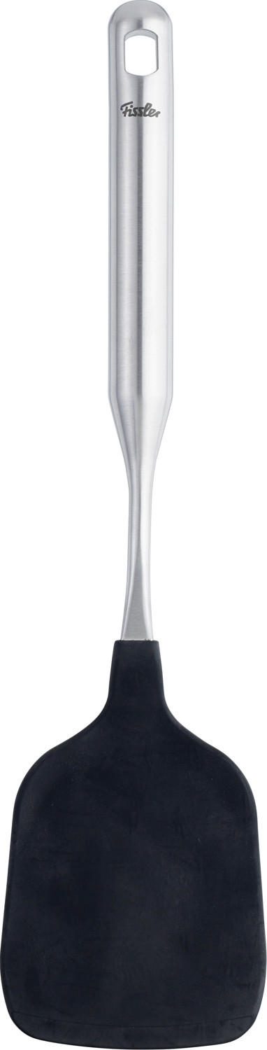 PFANNENWENDER Wok Wender mit Silikon  - Edelstahlfarben, Basics, Metall (34,5/9/3cm) - Fissler