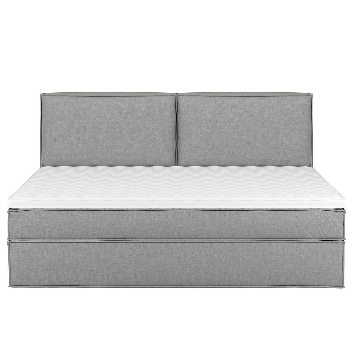 BOXSPRINGBETT 240/200 cm  in Hellgrau  - Hellgrau, Design, Textil (240/200cm) - home24