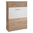 SCHUHSCHRANK 65/100/36 cm - Eichefarben/Silberfarben, MODERN, Holzwerkstoff/Kunststoff (65/100/36cm) - Voleo SCHUHSCHRANK 65/100/36 cm - Eichefarben/Silberfarben, MODERN, Holzwerkstoff/Kunststoff (65/100/36cm) - Voleo