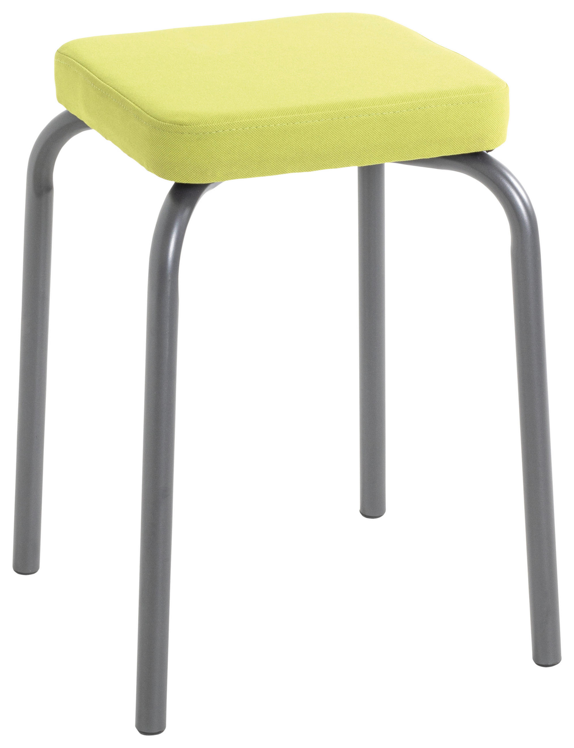 STAPELHOCKER Flachgewebe Anthrazit, Olivgrün  - Anthrazit/Olivgrün, Trend, Textil/Metall (36/49/36cm)