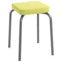 STAPELHOCKER Flachgewebe Anthrazit, Olivgrün  - Anthrazit/Olivgrün, Trend, Textil/Metall (36/49/36cm)